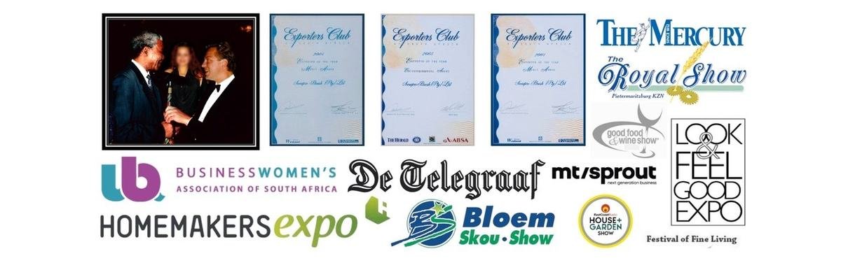 Some of the awards, certificates and press features Sweepa® has received